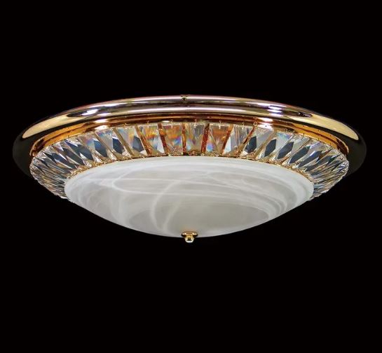 Crawford Large Crystal Gold Oyster
