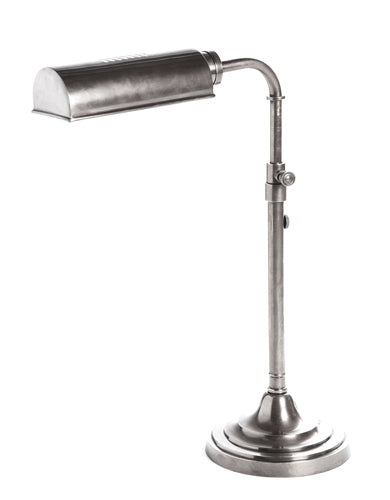 Dallas Desk Lamp Antique Silver