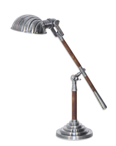 Lawton Adjustable Desk Lamp Antique Silver
