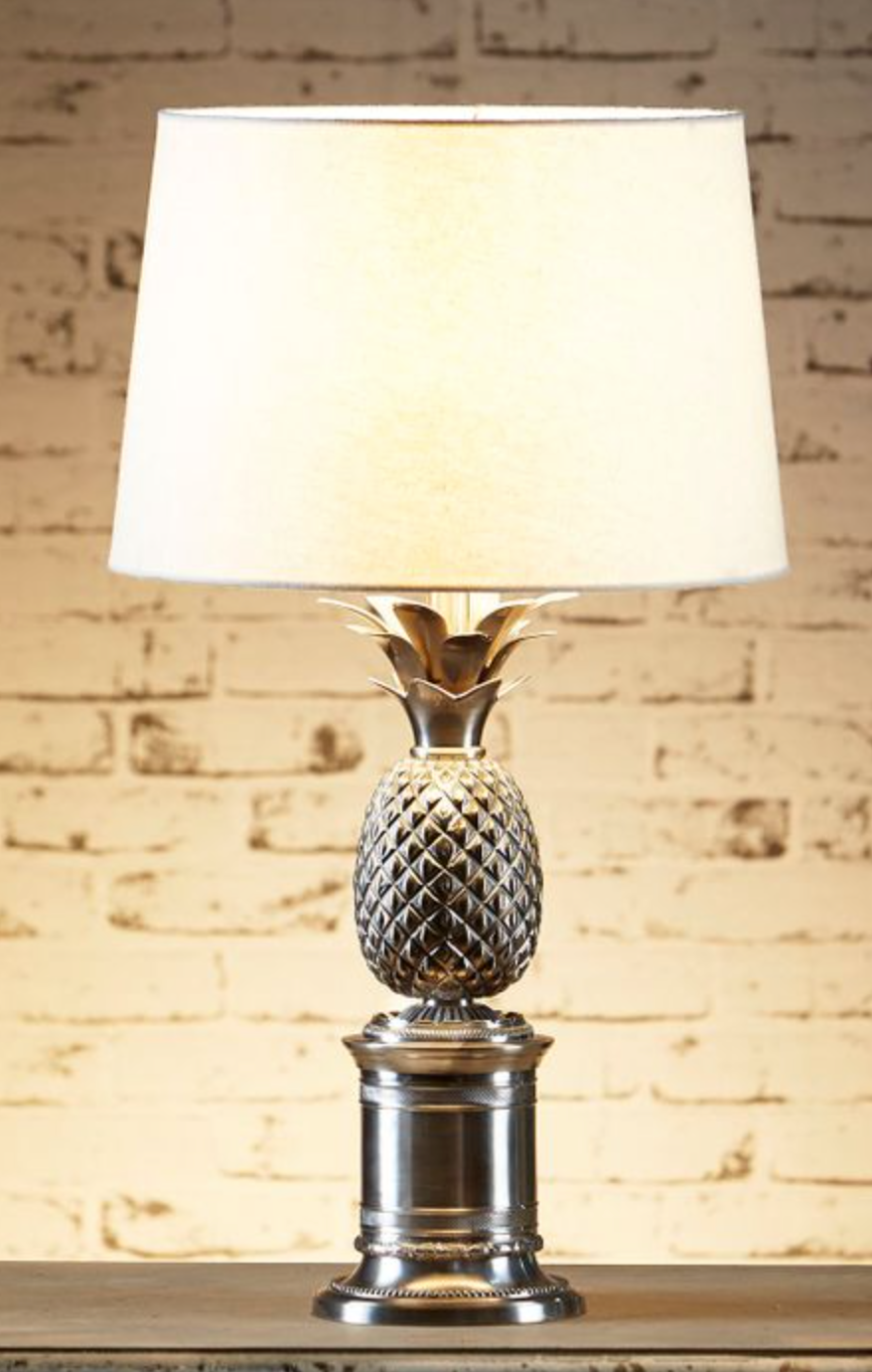 Parley Antique Silver Table Lamp