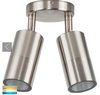 Fortis Stainless Steel TRI Colour Double Adjustable Wall Spot Light