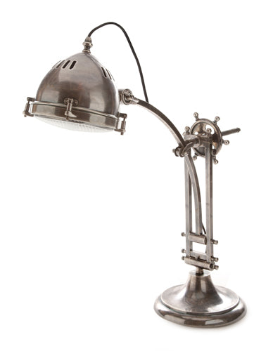 Seaforth Desk Lamp Antique Silver