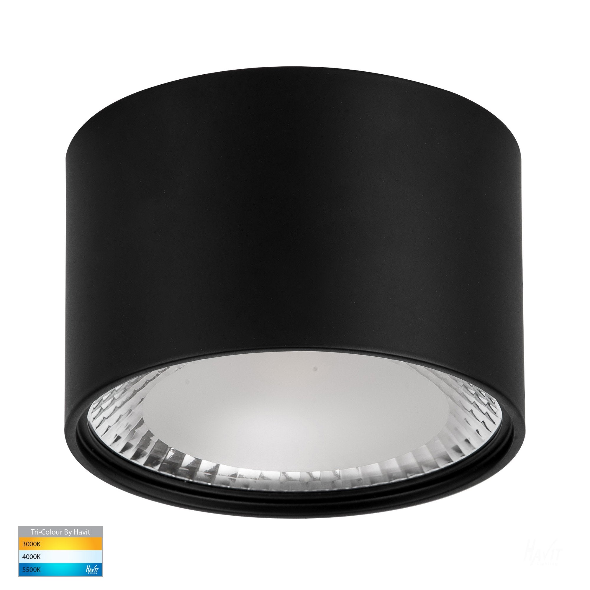 Nella Black 12W Surface Mounted LED Downlight