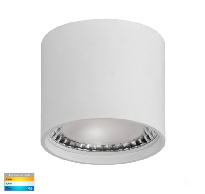 Nella White 12W Surface Mounted LED Downlight