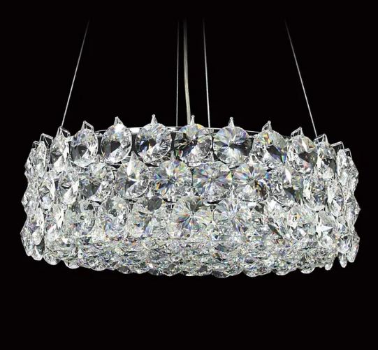 Dove Small Crystal Chrome Chandelier