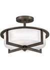Baxley 3L medium semi-flush mount