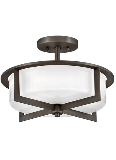 Baxley 3L medium semi-flush mount