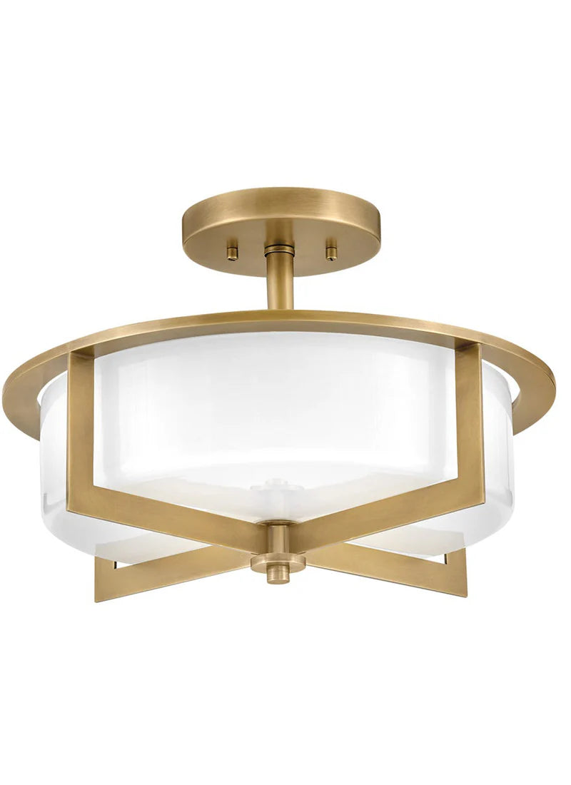 Baxley 3L medium semi-flush mount