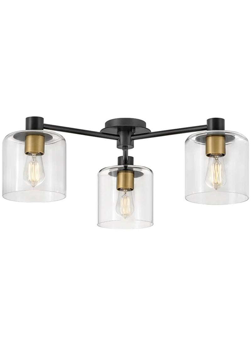 Axel 3L large semi-flush mount