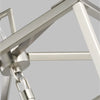 Dianna 4L pendant by Visual Comfort Generation Brushed Nickel Finish