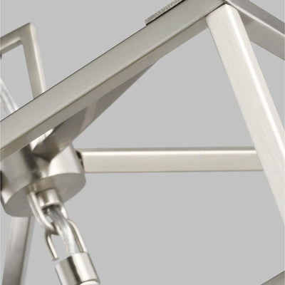 Dianna 4L pendant by Visual Comfort Generation Brushed Nickel Finish
