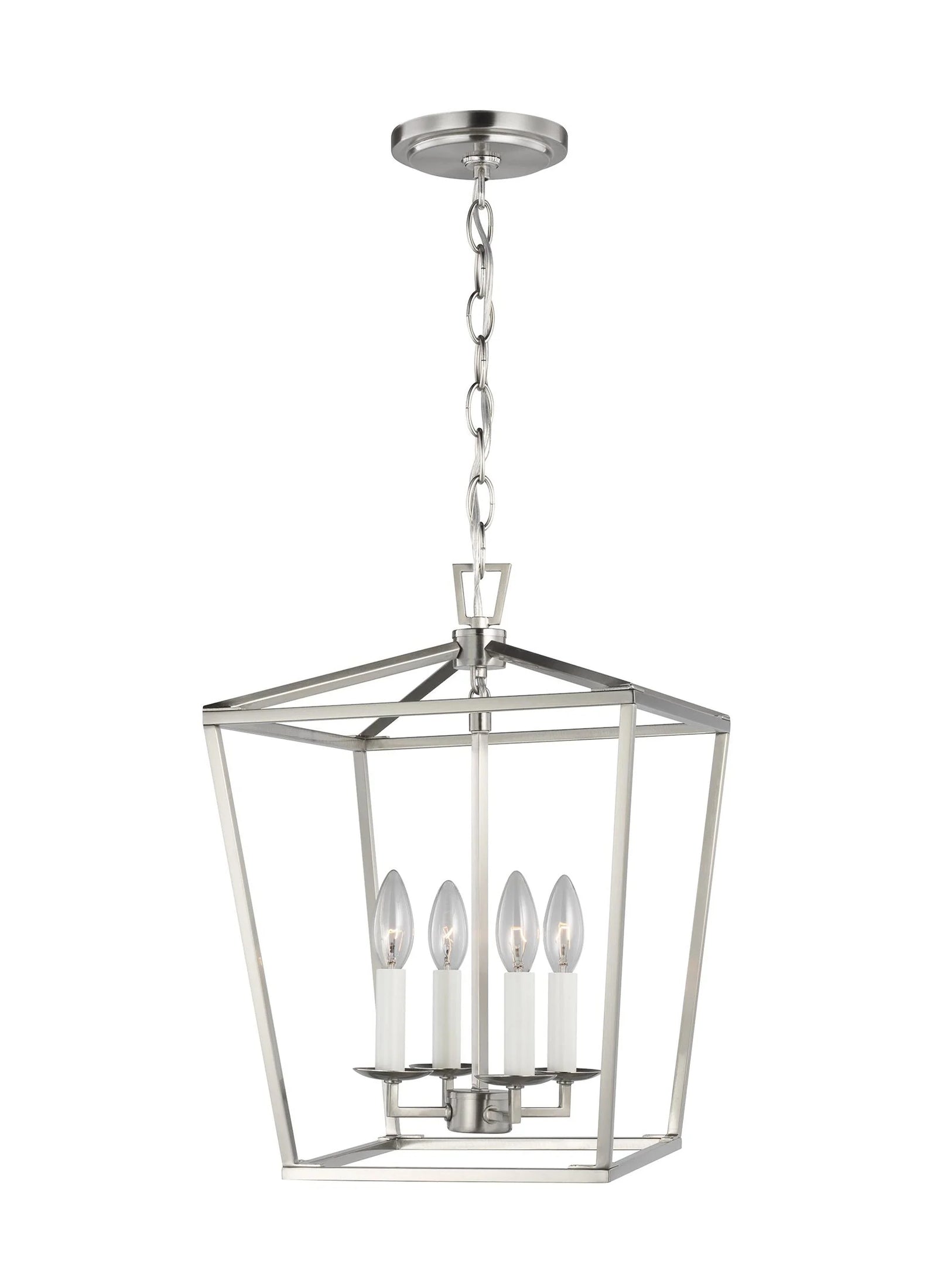 Dianna 4L pendant by Visual Comfort Generation Brushed Nickel Finish