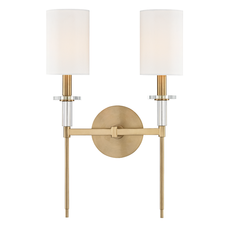 Amherst Two Arm Wall Sconce by Hudson Valley