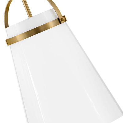 Hinkley Lark Tori 1 Light Lacquered Brass finish Medium Pendant