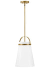 Hinkley Lark Tori 1 Light Lacquered Brass finish Medium Pendant