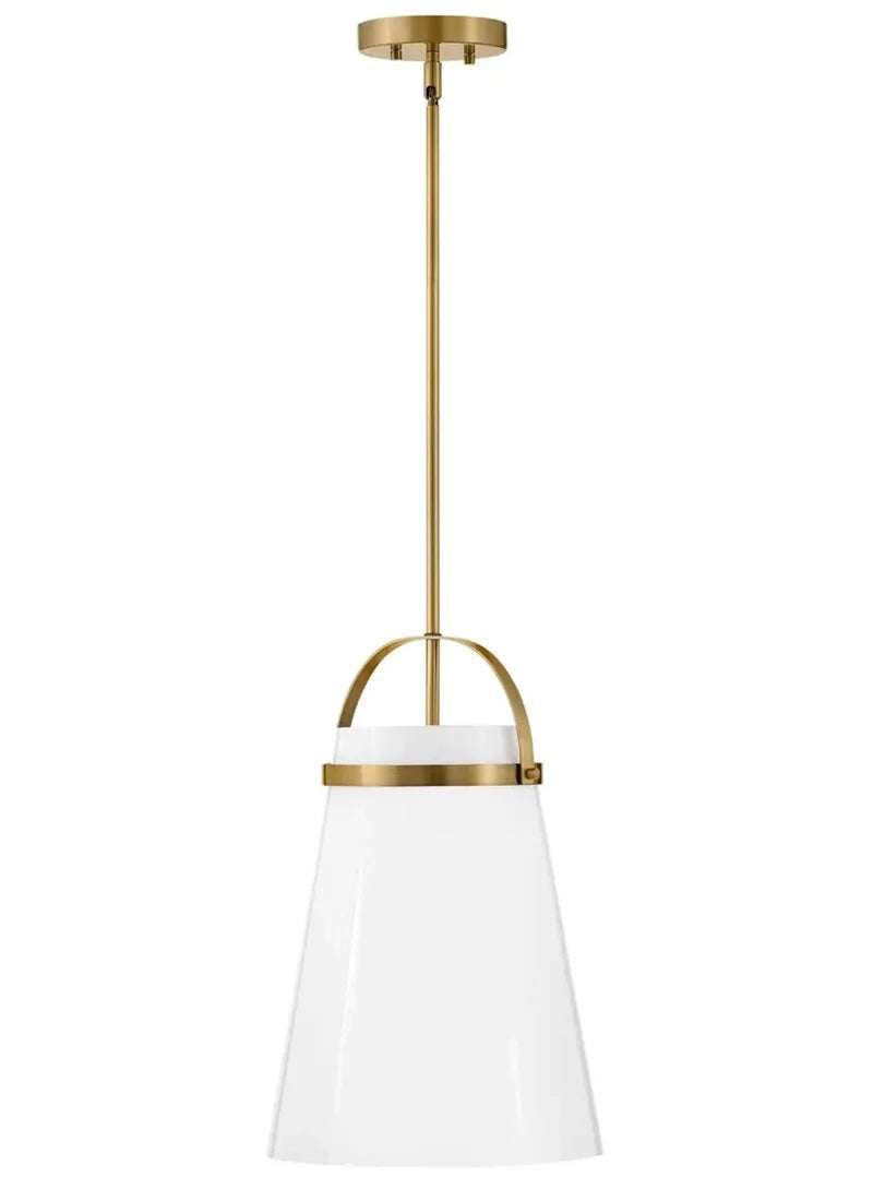 Hinkley Lark Tori 1 Light Lacquered Brass finish Medium Pendant