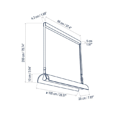 Aluet S/100 Indirect Pendant Light
