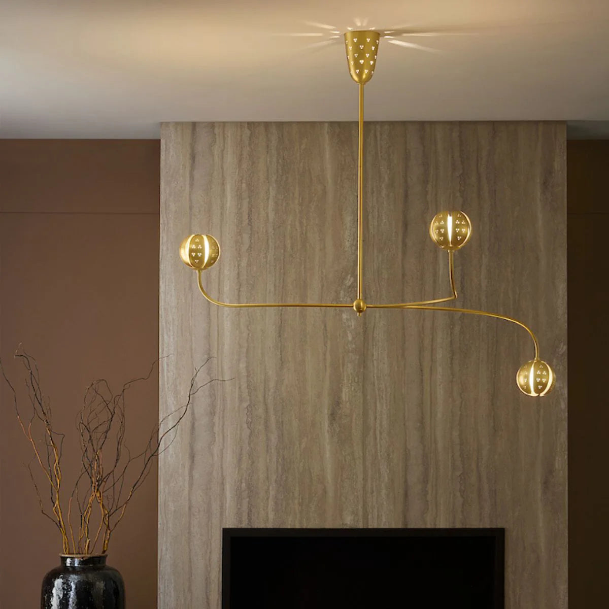 Anthos 4L chandelier by Frederick Ramond for Hinkley Lighting