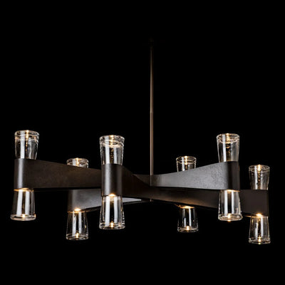Bellis 6L chandelier by Hubbardton Forge