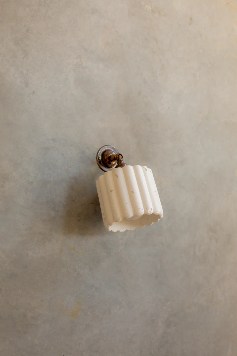 Fluted Wall Light with Knuckle