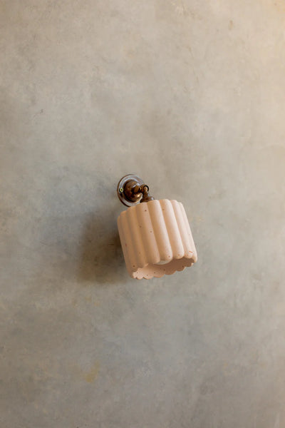 Fluted Wall Light with Knuckle