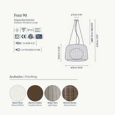 Fora Pendant 90