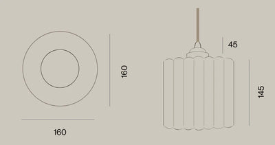 Fluted Pendant