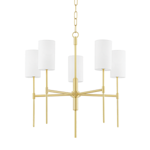 Olivia 5lt Chandelier by Hudson Valley