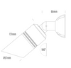 Hydra AQL-401 Surface mount spotlight