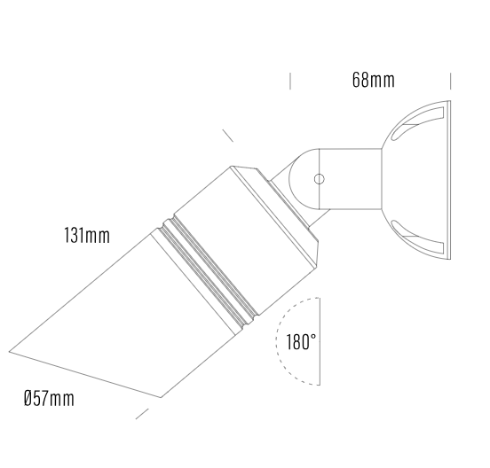 Hydra AQL-401 Surface mount spotlight
