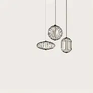 Pepo Black Pendant Light by Aromas