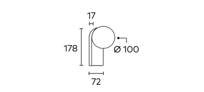 Pluto Wall Light