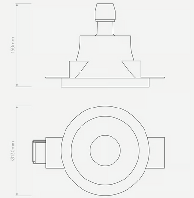 Blanco Round Fixed Interior Downlight