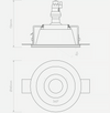 Blanco Round Adjustable Interior Downlight