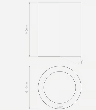 Osca Interior Round 140 Adjustable Downlight
