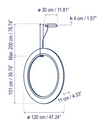 Roda S/120/V Pendant