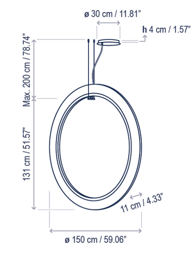 Roda S/150/V Pendant