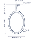 Roda S/200/V Pendant