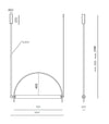 Arc Pendant Light by Aromas