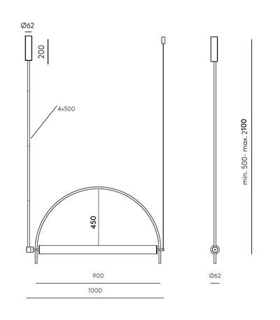 Arc Pendant Light by Aromas