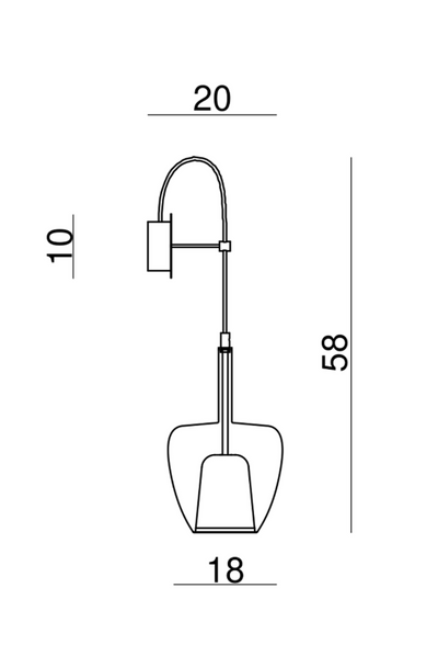 Closs Wall Light by Cangini & Tucci