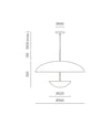 Ella Pendant Light by Aromas Black Diffuser
