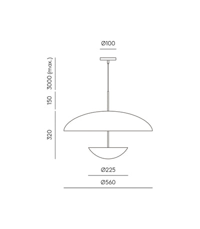 Ella Pendant Light by Aromas Black Diffuser