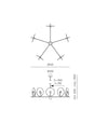 Erto 5 Pendant Light by Aromas