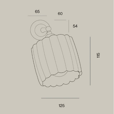 Fluted Wall Light with Knuckle