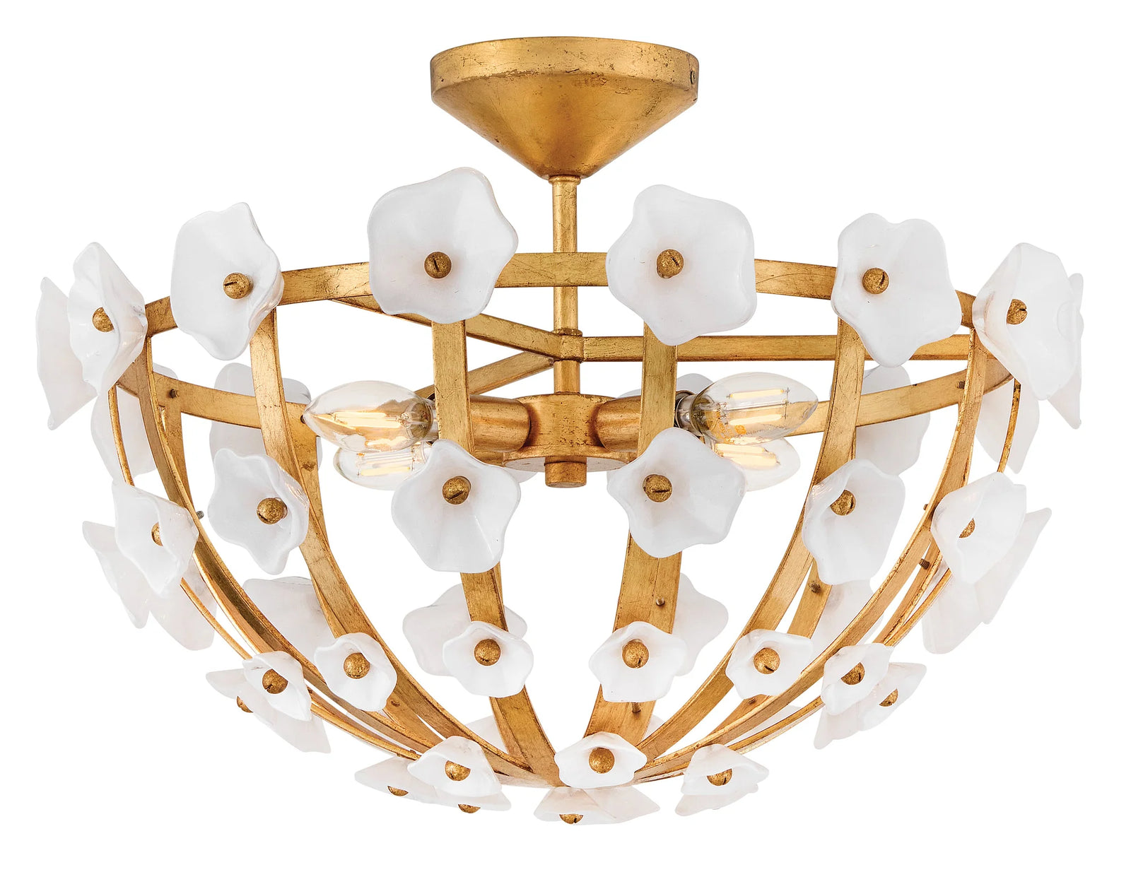 Azalea 4L Semi-Flush Mount by Fredrick Ramond for Hinkley Lighting