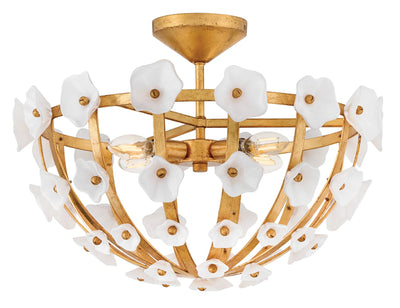 Azalea 4L Semi-Flush Mount by Fredrick Ramond for Hinkley Lighting