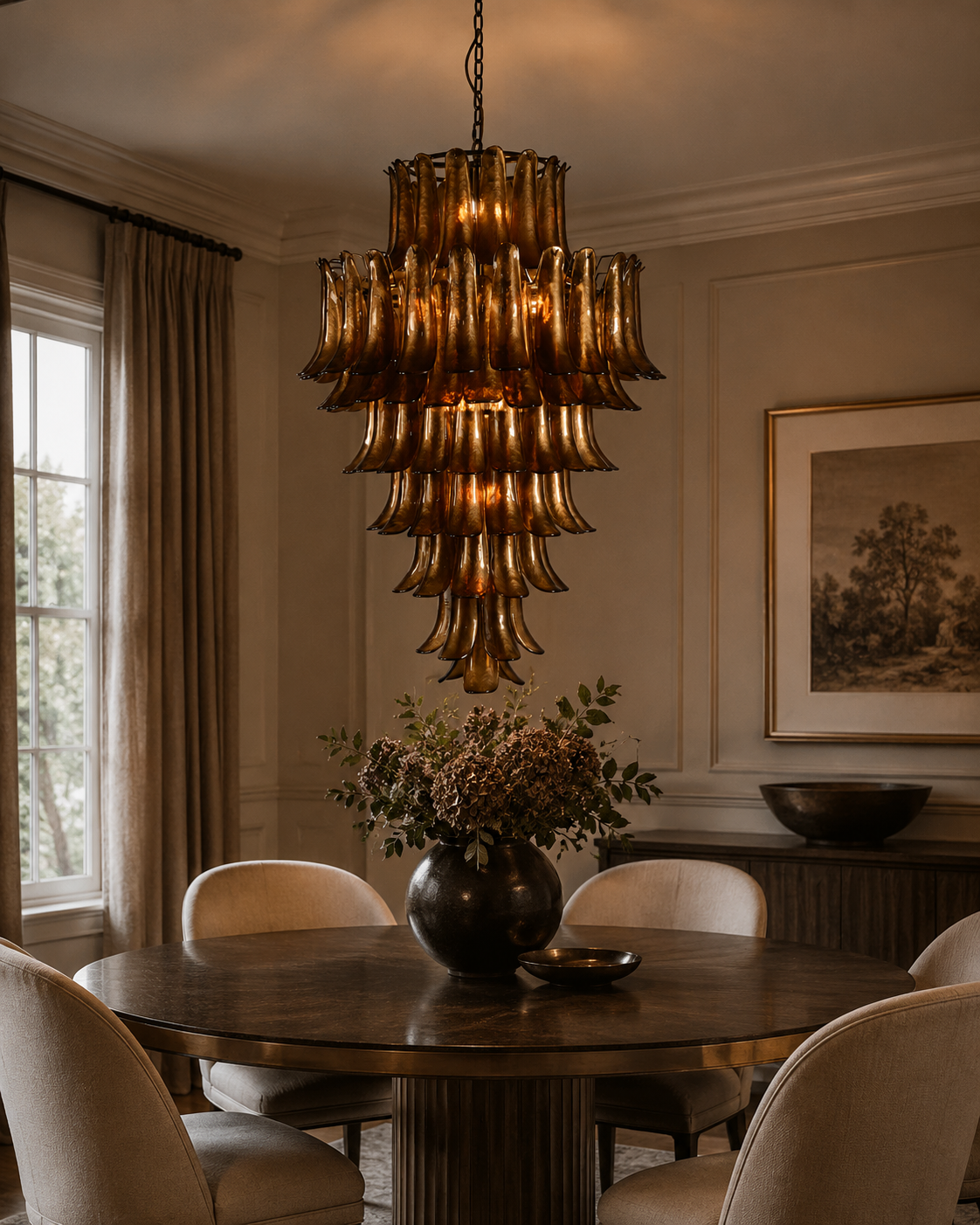 Josephine Amber Chandelier