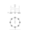 Hado Chandelier by Aromas