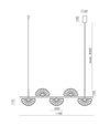 Gina 5lt Pendant Light by Aromas
